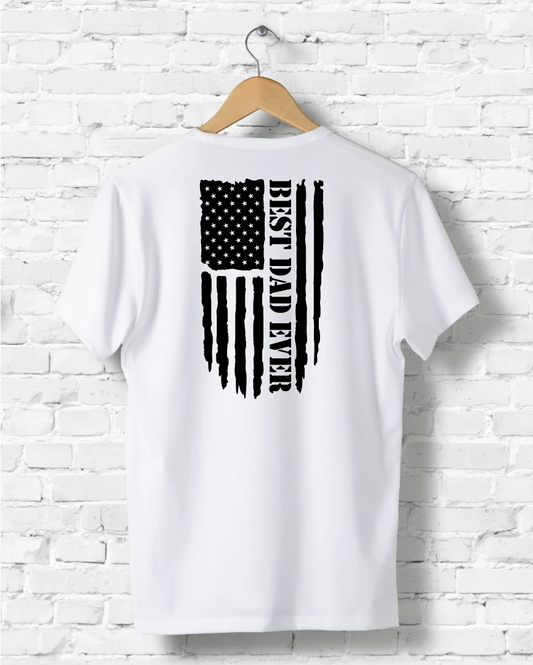 The US Flag + Best Dad Ever design is the perfect gift for him - Father's Day Gift